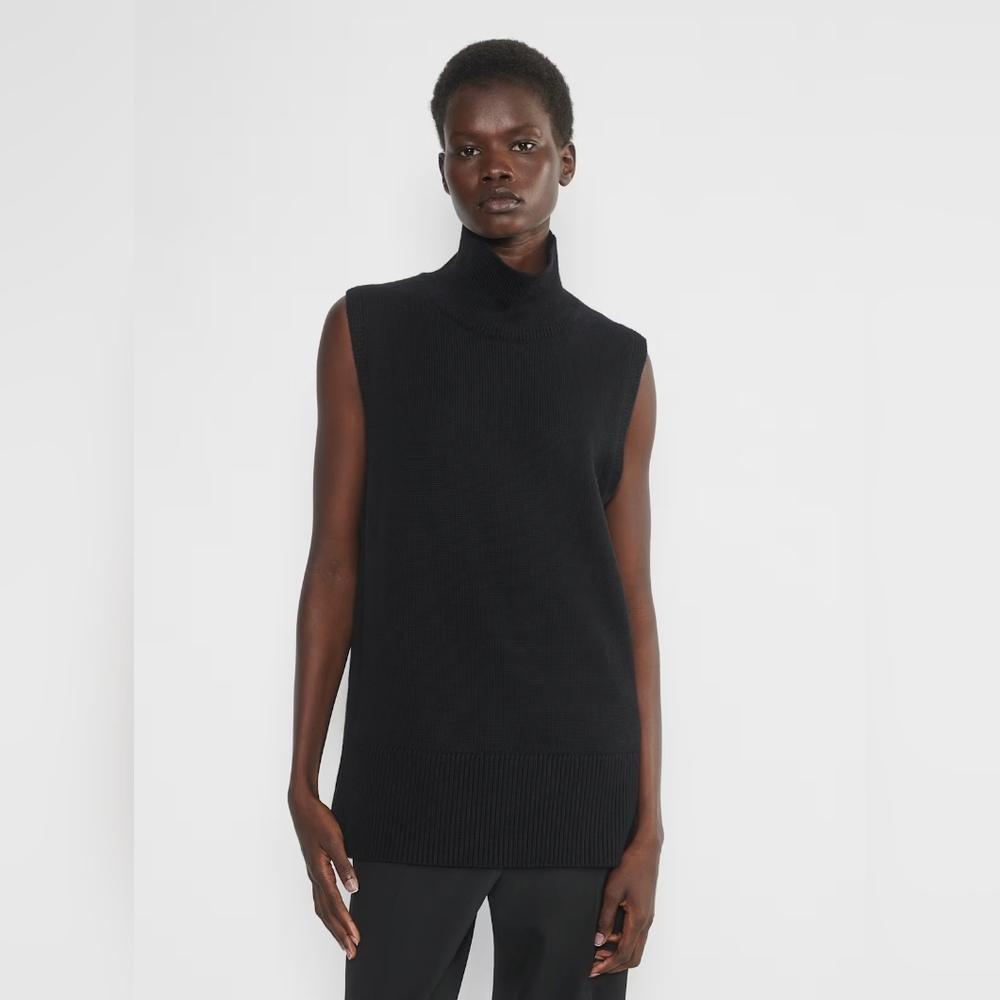 Babaton Successor Merino Wool Sleeveless Turtleneck XS